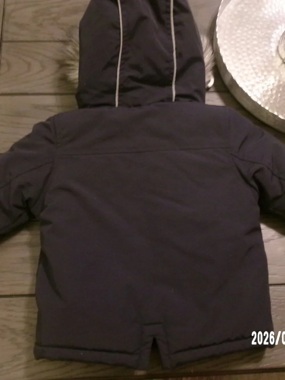West Ham United FC Boys Thick Jacket Hooded Winter Coat Official Gear Sz 1-2 Yr